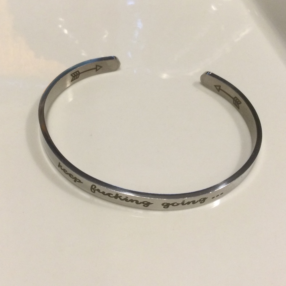NEW Keep F-ing Going Bracelet (Arrowhead)